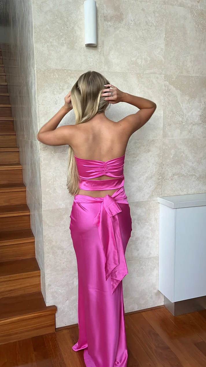 Luolandi Black Strapless Satin Classy Simple Long Party Dress Off Shoulder Evening Dress Formal Dress